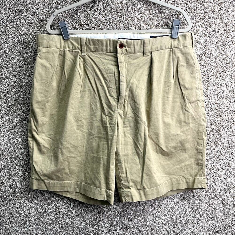 Polo Ralph Lauren Shorts Boys 38 Golf Cotton Twill Stretch Tan Khaki Pleated 9”